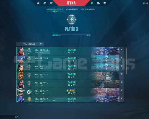 PLATİN 3, FULL TR MAİL&NİCK DEĞİŞEN HESAP