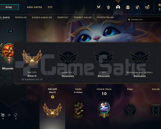TR GOLD 2 55 LP YÜKSEK ELO +38 LP ALIR
