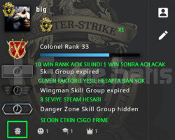 CSGO PRIME RANK ACIK 379 SAAT YESIL FAKTOR HESAP