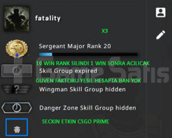 CSGO PRIME RANK ACIK 124 SAAT YESIL FAKTOR HESAP
