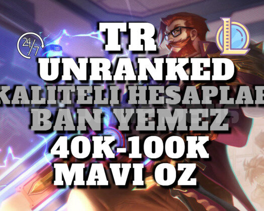 TR BAN RİSKSİZ 40K-100K 30 LEVEL UNRANKED