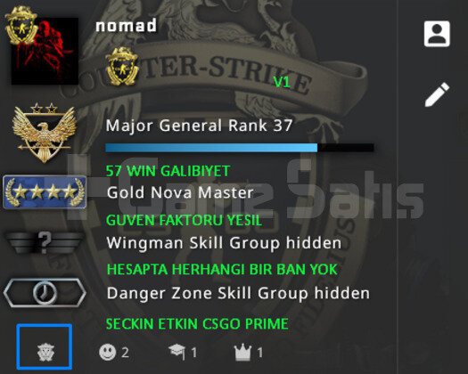 CSGO PRIME RANK ACIK NOVA 4 YESIL FAKTOR HESAP