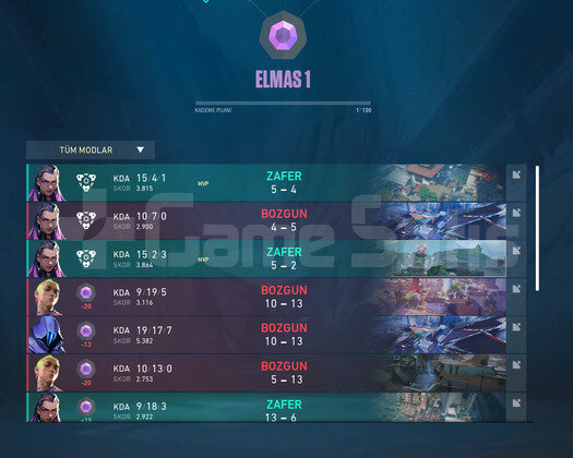 valo yüksek mmr elmas hesap