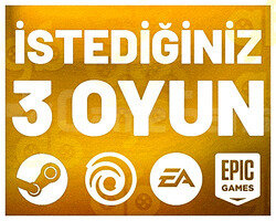 İstediğiniz 3 Oyun +Garanti