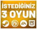 İstediğiniz 3 Oyun +Garanti