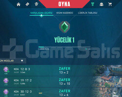 Yüksek MMR Yücelik Hesap Şifre Değiştirilebilir