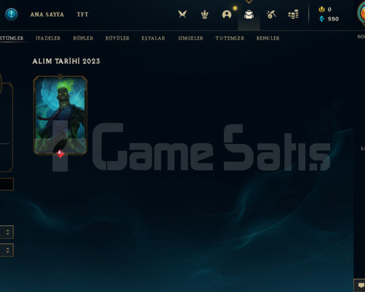 TR 30 LVL 1 EFSANEVİ KOSTÜMLÜ UNRANKED HESAP