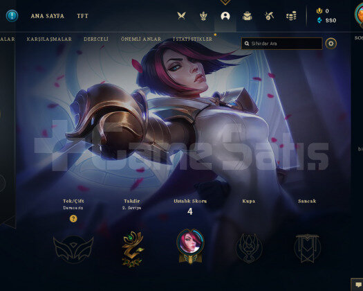 TR 30 LVL 1 EFSANEVİ KOSTÜMLÜ UNRANKED HESAP