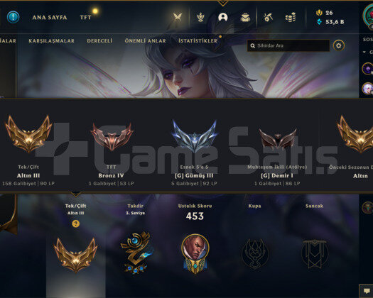 222 KOSTÜMLÜ 406 LEVEL 50K+ MAVİ ÖZ TR HESAP