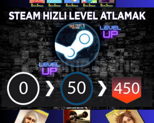 STEAM LEVEL YÜKSELTİCİ 10 SET / +1000 XP