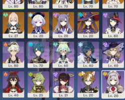 EU AR53 10x5 Ayaka & Ayato +Bis & Baal & Xiao