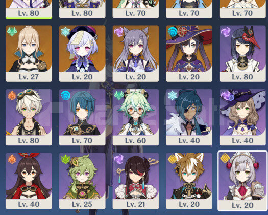 EU AR53 10x5 Ayaka & Ayato +Bis & Baal & Xiao