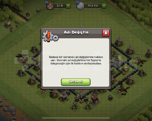 TH 8 FULL + 1000 TAŞ + İSİM DEĞİŞTİRME HAKKI