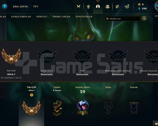 TR GOLD 1 58LP 2 SEZONLUK  SMURF ACC