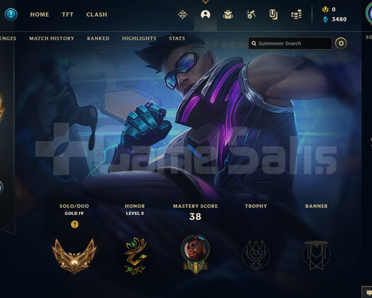 EUW Gold 4 | 6 Kostüm - 33 Hero | LoL Hesap