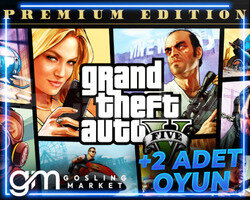 Grand Theft Auto V + 2 Oyun + Garanti