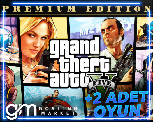 Grand Theft Auto V + 2 Oyun + Garanti