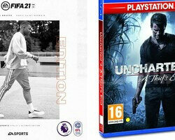 UNCHEARTED 4 + FIFA 21 PS4/PS5 +GARANTİ