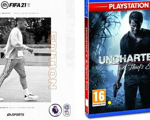 UNCHEARTED 4 + FIFA 21 PS4/PS5 +GARANTİ