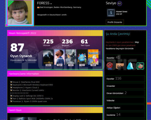 STEAM ULTRA HESAP CS + FUN 62 LEVEL