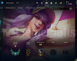 TR Plat 4 | 5 Kostüm - 57K Mö | LoL Hesap