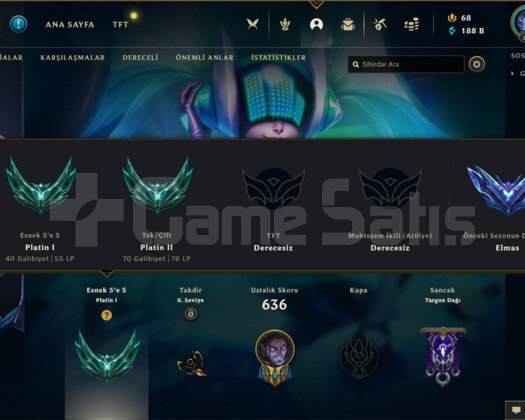 200 KOSTÜMLÜ 520 LEVEL 180K+ MAVİ ÖZ TR HESAP