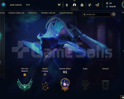 TR Plat 4 | 8 Kostüm - 40 Hero | LoL Hesap
