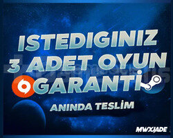 İstediğiniz 3 Oyun | Sınırsız Garanti | PC