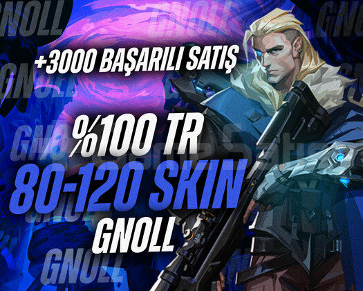 3000BAŞARILI İŞLEM/TR BÖLGE 80-120 SKİN DOLU HESAP