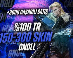 3000BAŞARILI İŞLEM/TR BÖLGE 150-300 SKİN DOLUHESAP