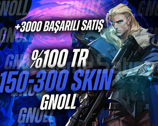 3000BAŞARILI İŞLEM/TR BÖLGE 150-300 SKİN DOLUHESAP