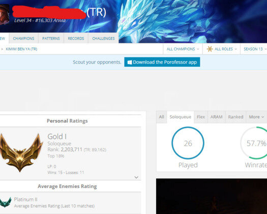 TR GOLD 1 YÜKSEK ELO 16K MAVİ ÖZ KOSTÜMLÜ