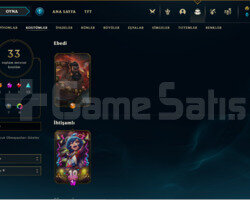 33 Kostüm 88 Level 24+LP Türk Lol Hesap