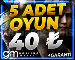 SEÇECEĞİNİZ 5 OYUN + SINIRSIZ GARANTİ