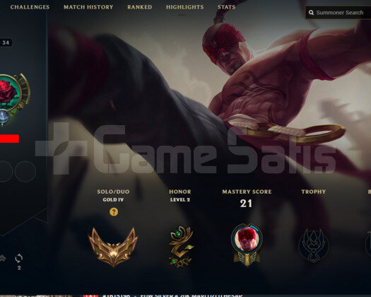 EUW GOLD 4 HESAP