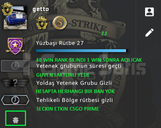 2 MADALYA | PRIME CSGO RANK ACIK | YESIL FAKTOR