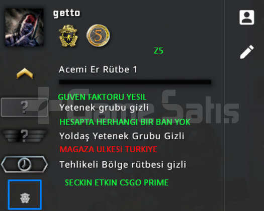2 MADALYA | PRIME CSGO | MAGAZA TR YESIL FAKTOR