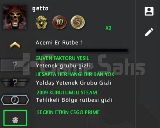 3 MADALYA | FULL PRIME CSGO | GUVEN FAKTORU YESIL