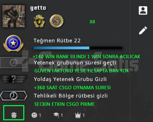 2 MADALYA | PRIME CSGO RANK ACIK | YESIL FAKTOR