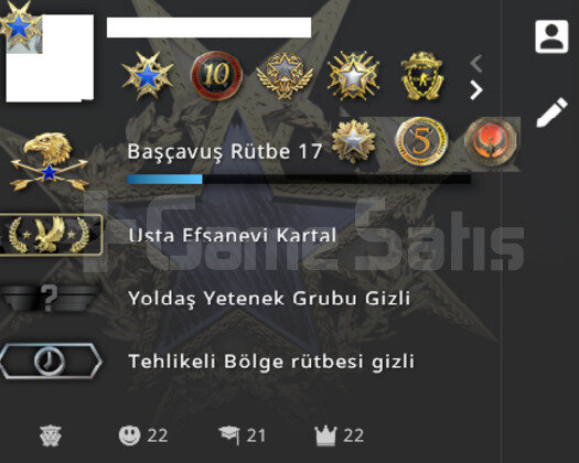 8 MADALYALI LEM RANK  CSGO  HESABI + FACEİT BİLGİ