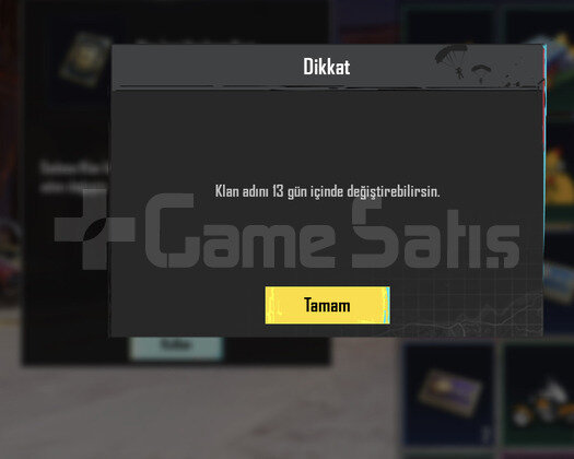9.4 SV PUBG KLAN İSİM DEĞİŞTİRME 13 GÜN