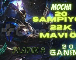 22K MAVİÖZ 20 HERO PLATIN 3 65 WINRATE SMURF HESAP