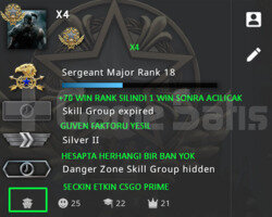 CSGO PRIME RANK ACIK 744 SAAT GUVEN FAKTORU YESIL