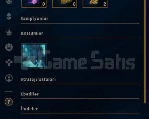 TR Gold 4 | 3 Kostüm - 20K Mö | LoL Hesap