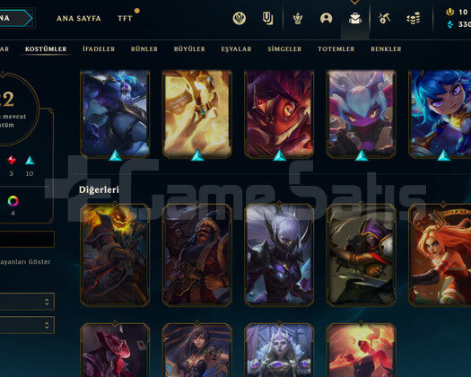 TR Elmas 4 | 22 Kostüm - 72 Hero | LoL Hesap