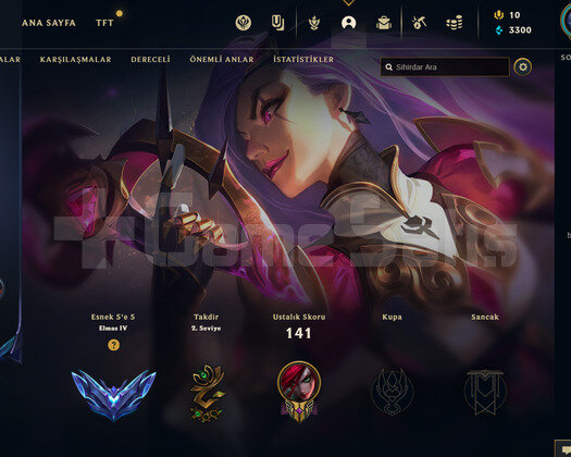 TR Elmas 4 | 22 Kostüm - 72 Hero | LoL Hesap
