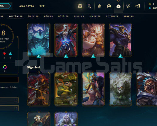 TR Gold 2 | 18 Kostüm - 42 Hero | LoL Hesap