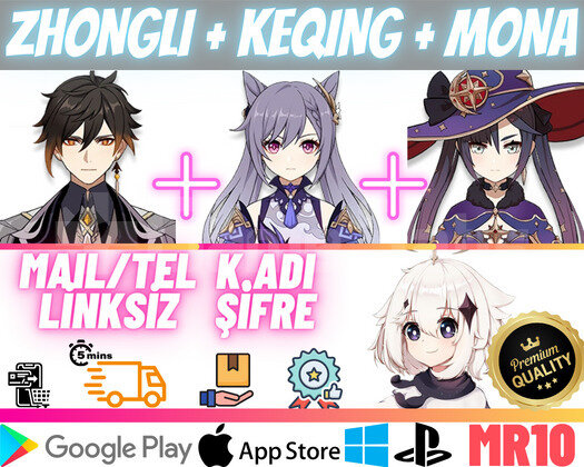 EU | MR10 Zhongli + Keqing + Mona - Başlangıç