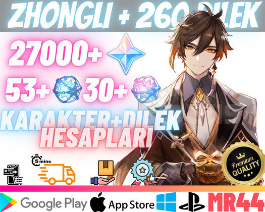 EU|MR44 Zhongli + 260Dilek - 27000Köken 53+30Yazgı