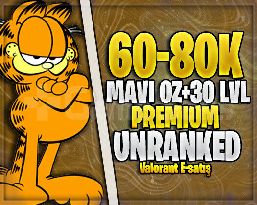 TR GARANTİLİ 60K+ MAVİ ÖZ 30 LEVEL UNRANKED